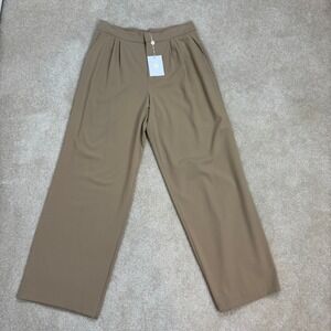 Wayf Tan Wide Leg Trousers